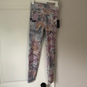 New Tahari Sport High Waisted Active Pocket Workout Leggings S